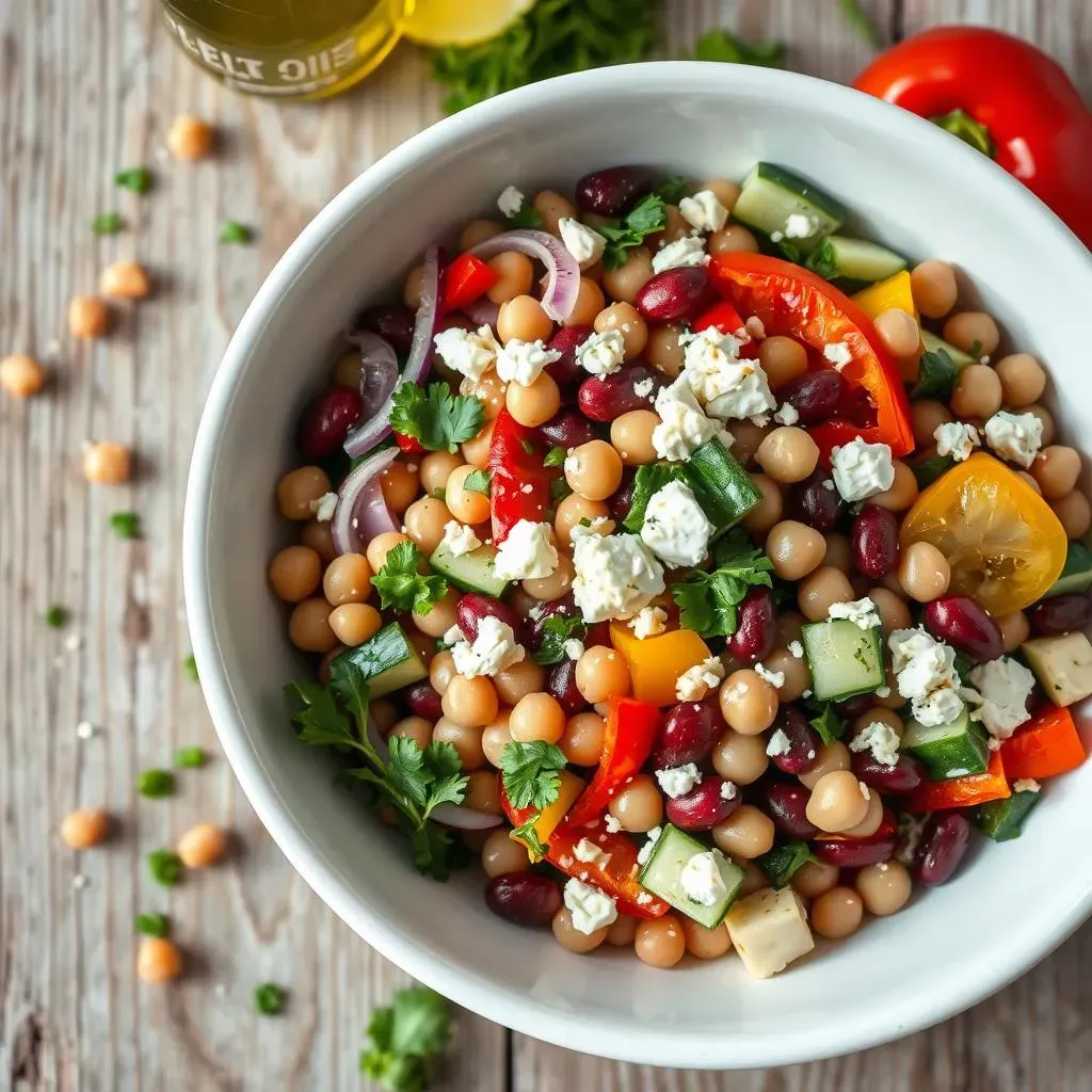 Ultimate 3 Bean Mediterranean Salad: Fresh & Flavor-Packed!