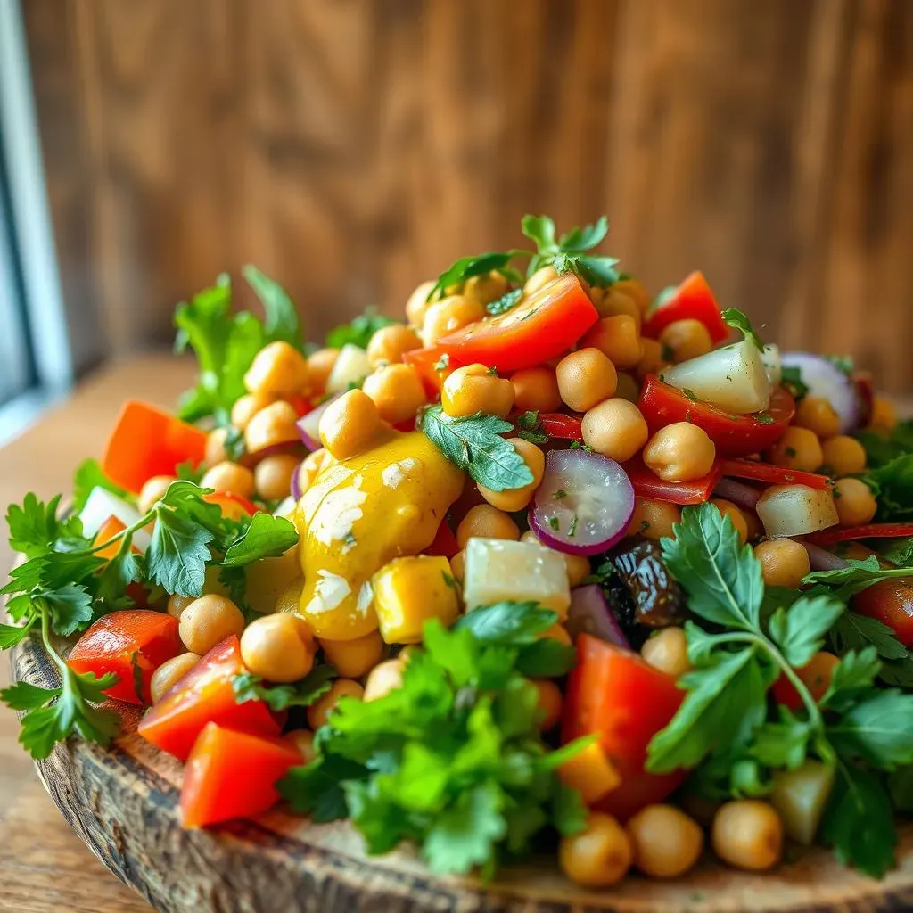 A Zesty Mediterranean Chickpea Salad with Lemon Recipe