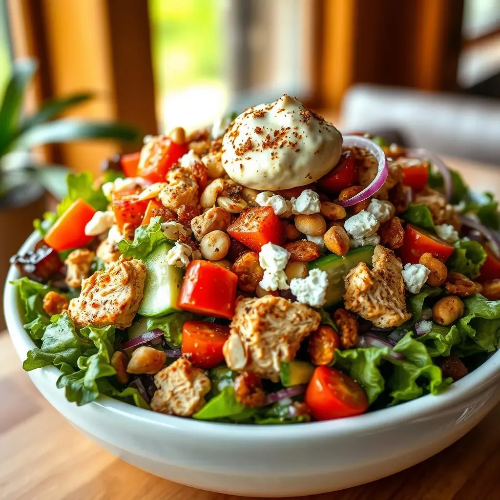 Assembling Your Crunchy, FlavorPacked Pita Jungle Mediterranean Chicken Salad