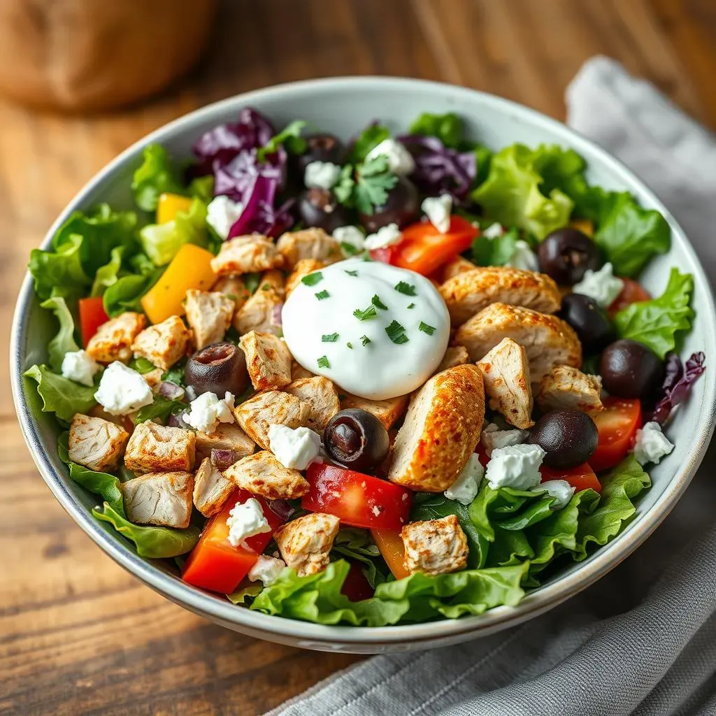 Assembling Your Greek Chicken Gyro Salad: StepbyStep Guide