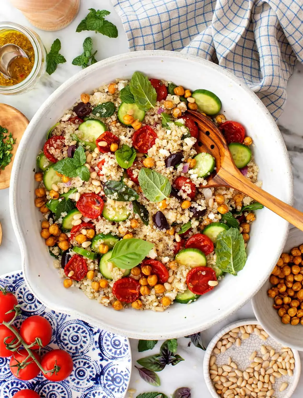Assembling Your Mediterranean Quinoa Salad Masterpiece
