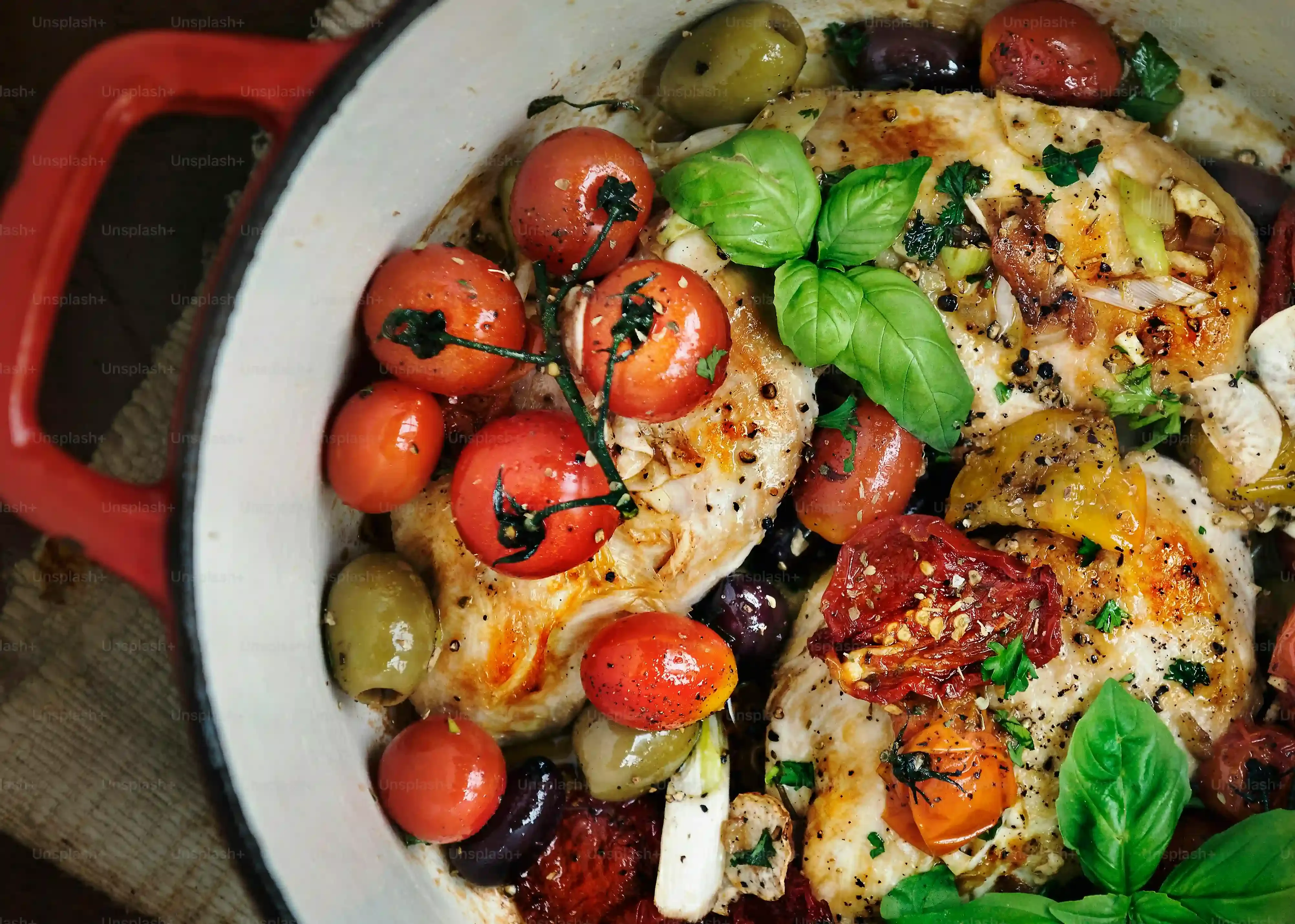 Assembling Your Vibrant Mediterranean Quinoa Salad with Chicken