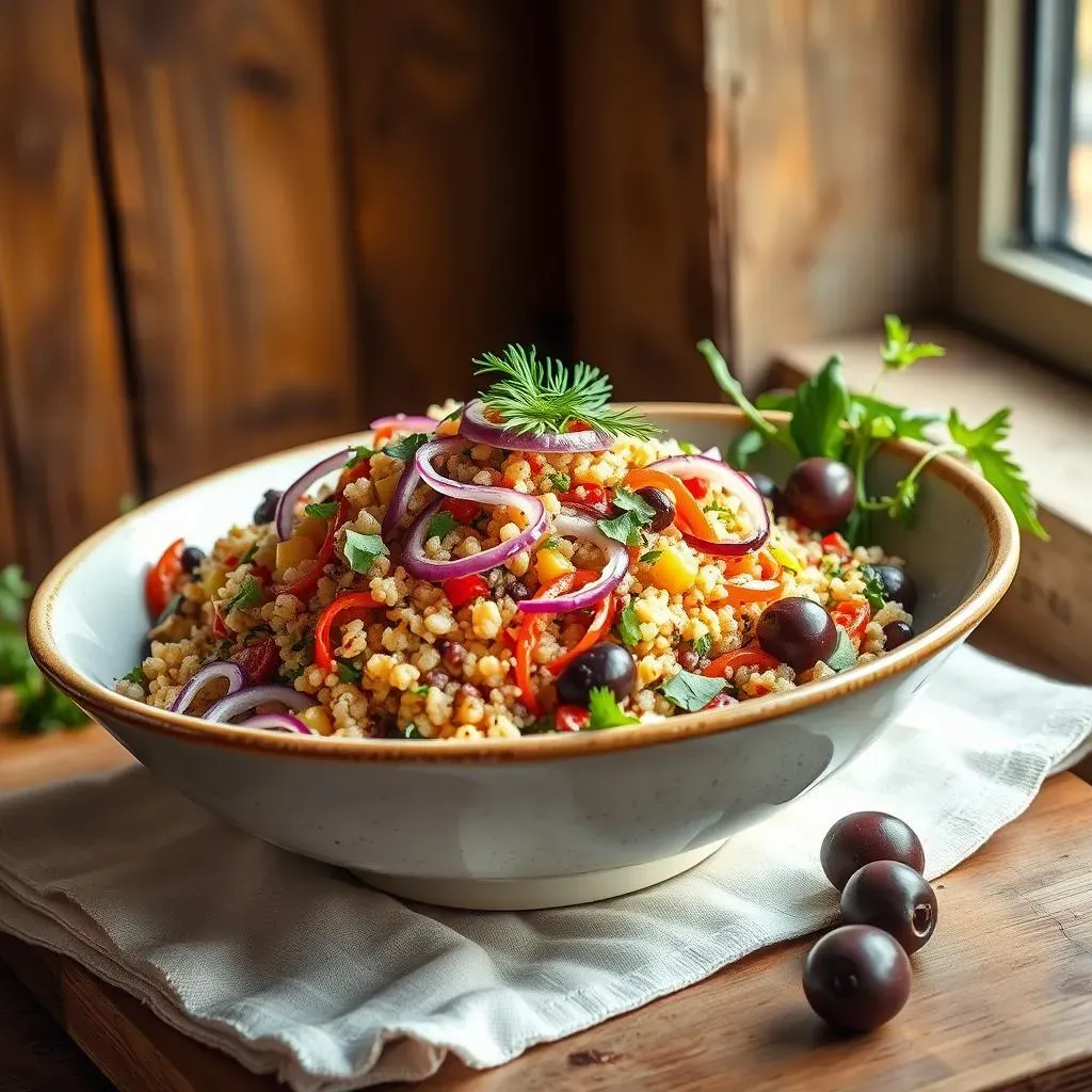 Beyond the Bowl: Serving and Styling Your Mediterranean Quinoa Salad with Red Onion