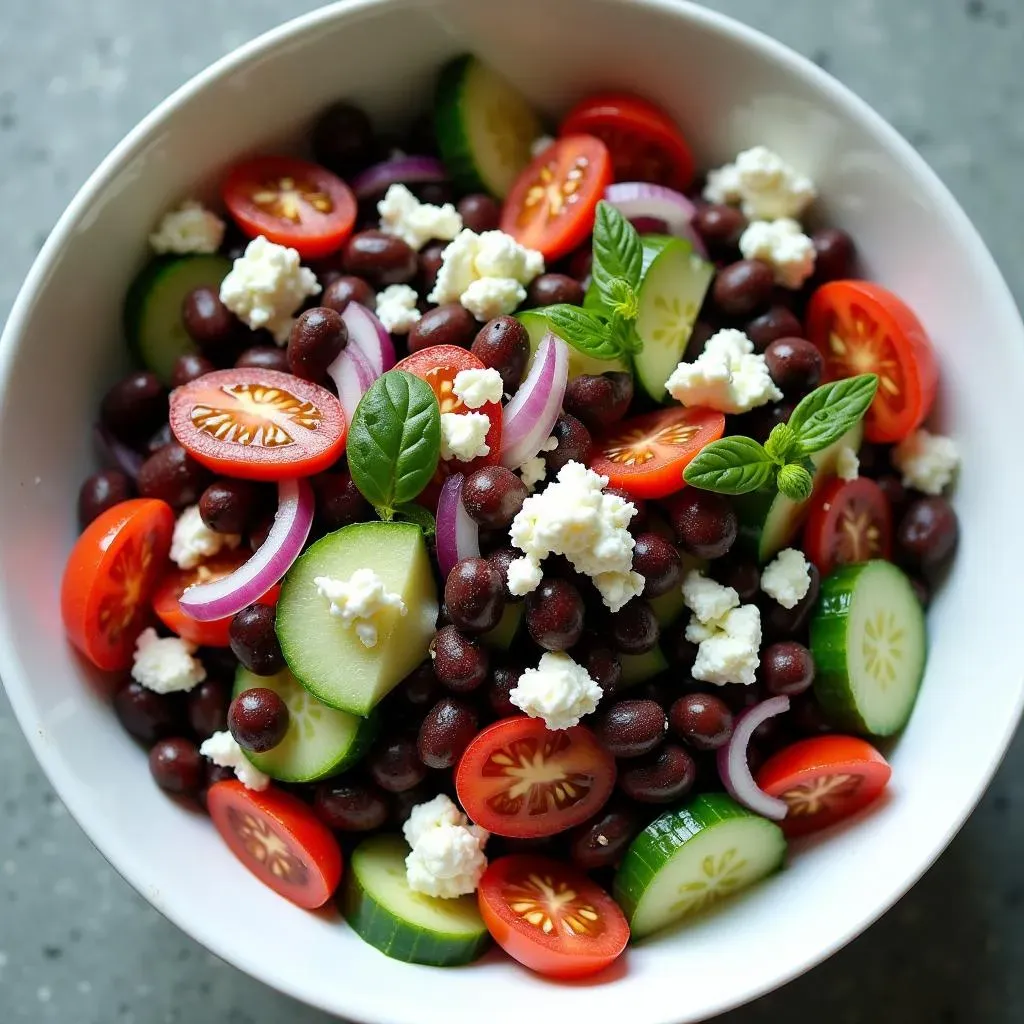 Ultimate Black Bean Mediterranean Salad: Quick & Healthy!