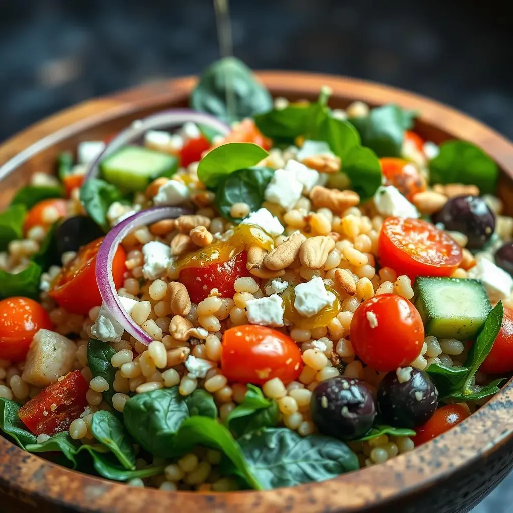 Building Your Perfect Mediterranean Couscous Salad with Spinach