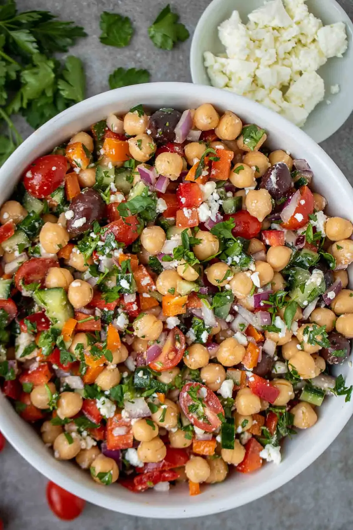 Your Simple Guide to calories in mediterranean chickpea salad