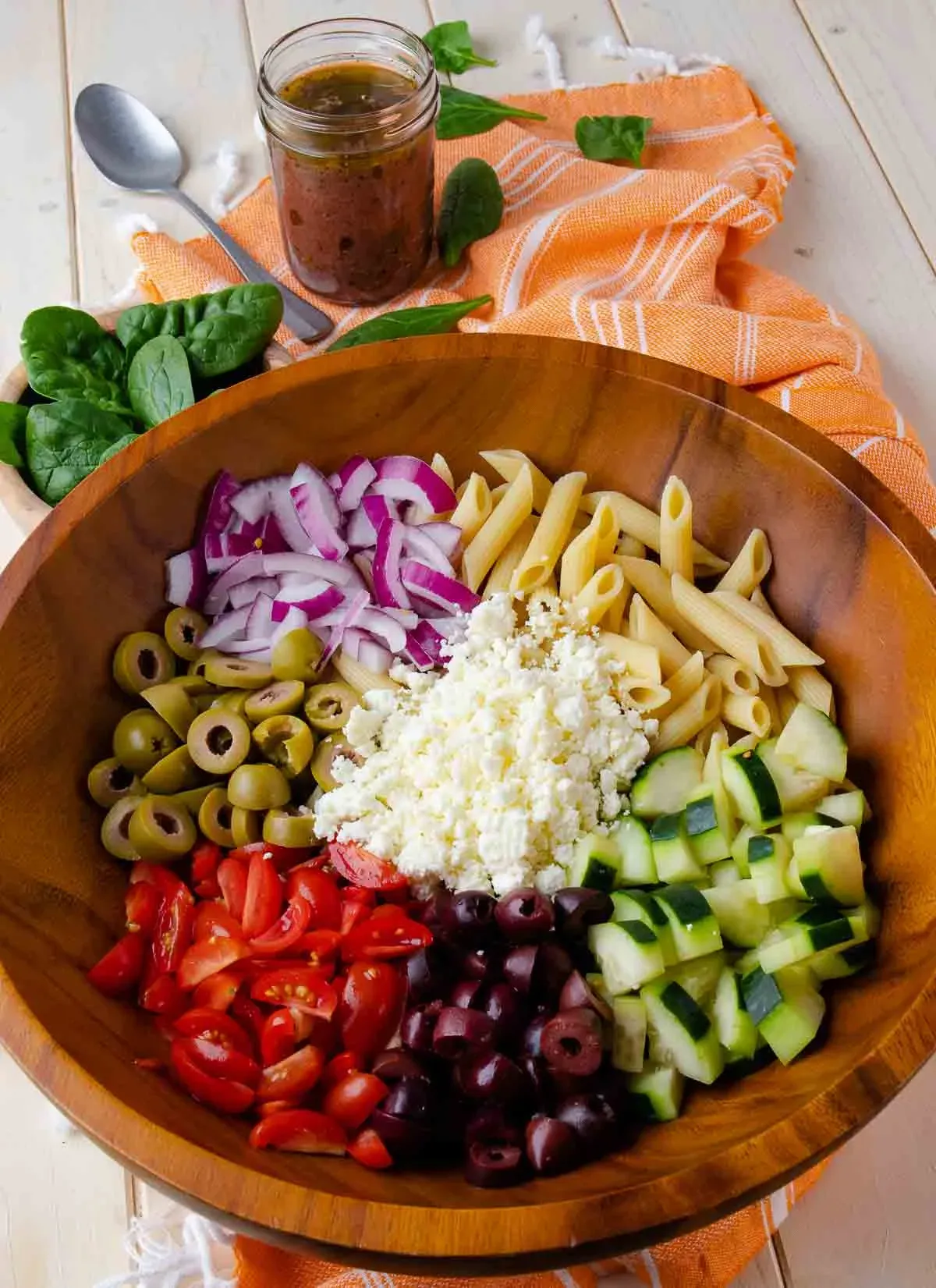 Classic Mediterranean Pasta Salad Dressing Ingredients