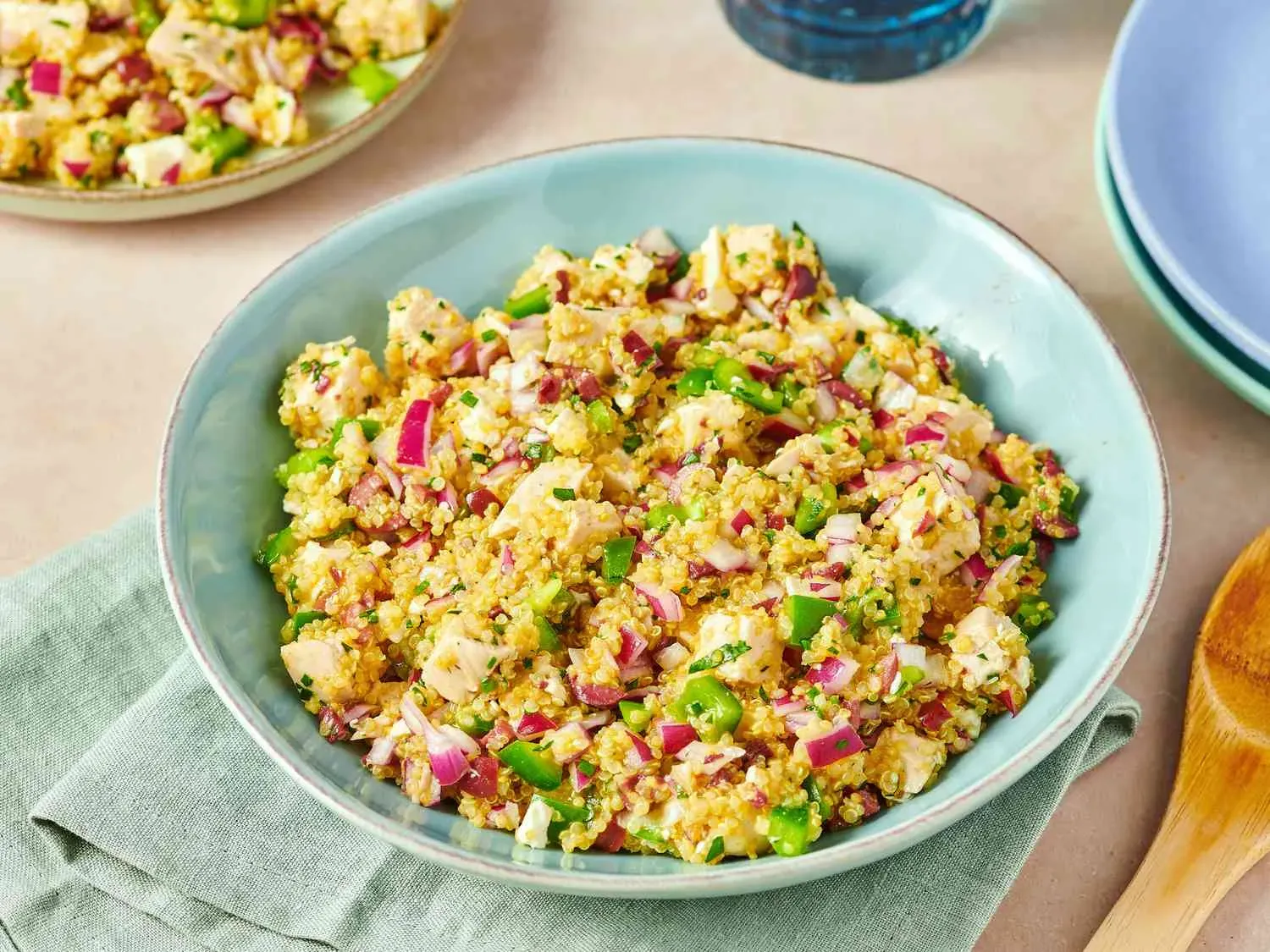 Cooking and Combining Your All Recipes Mediterranean Quinoa Salad