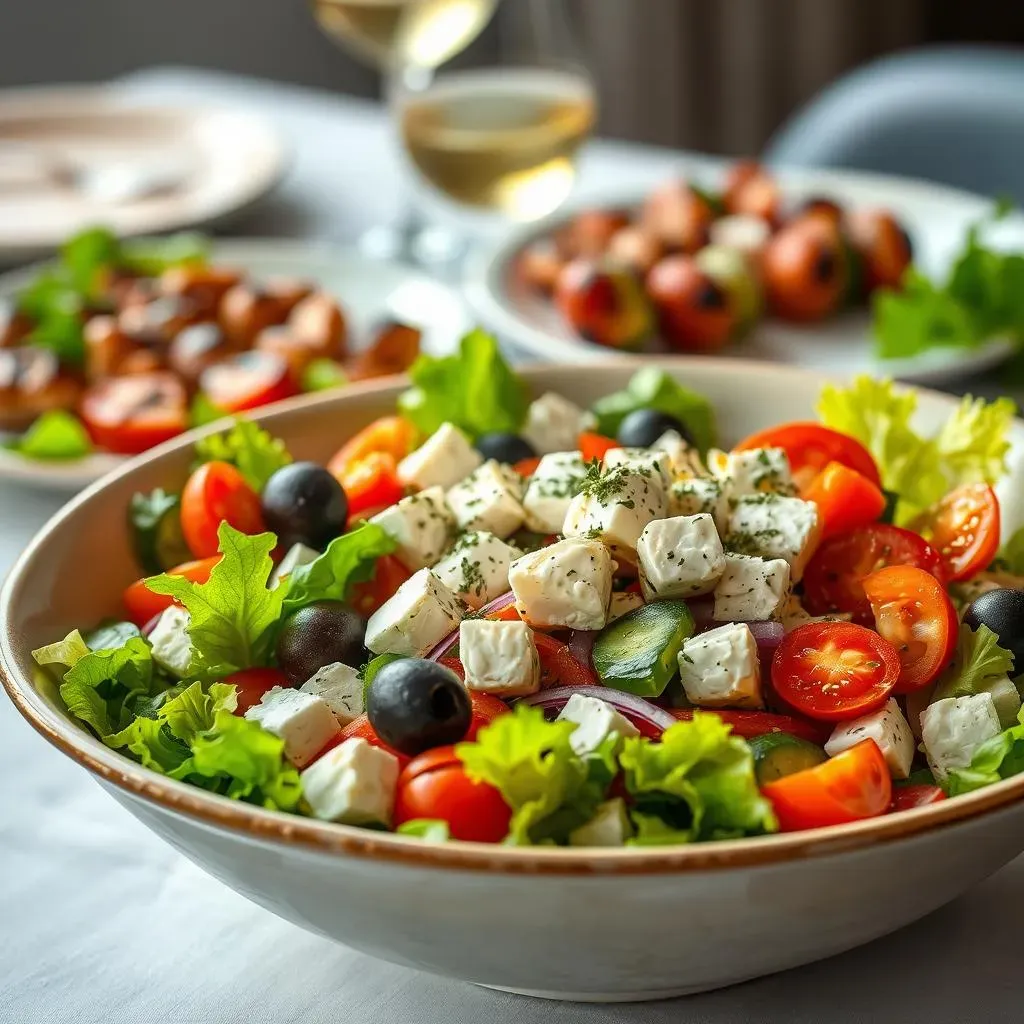 Crafting the Perfect Mediterranean Greek Salad: Serving and Pairing