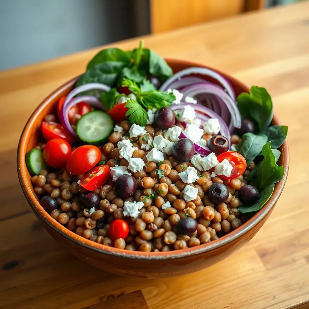 Crafting the Perfect Mediterranean Lentil Salad with Spinach