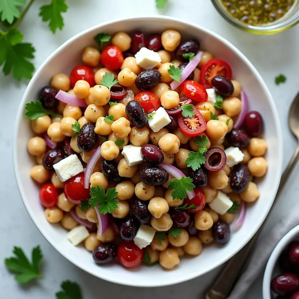 Crafting the Perfect Three Bean Mediterranean Salad: Ingredients & Preparation