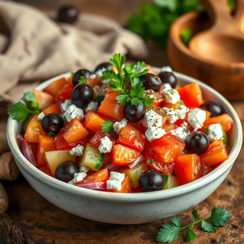 Crafting Your Perfect Greek Salad Mediterranean Dish