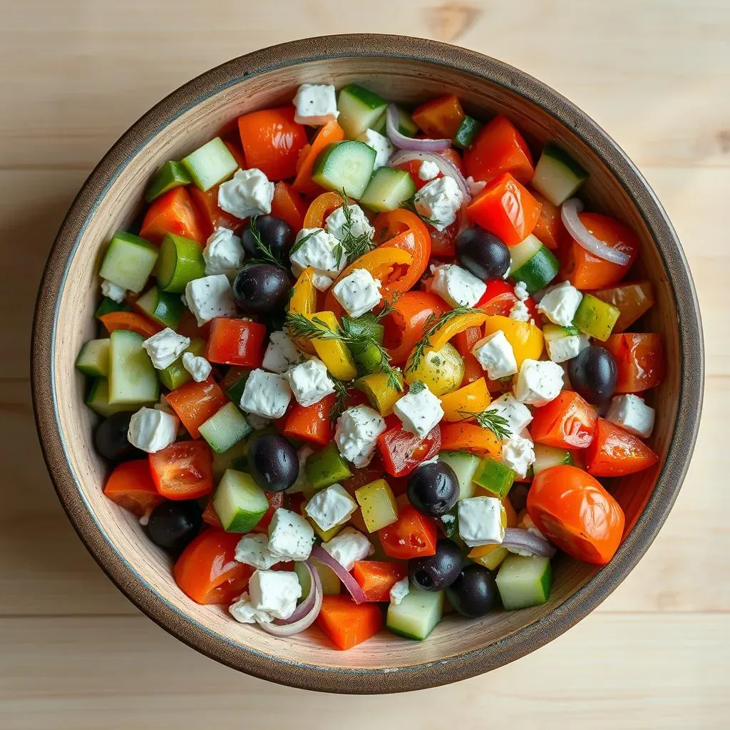 Crafting Your Zesty Greek Salad: Ingredients & Preparation