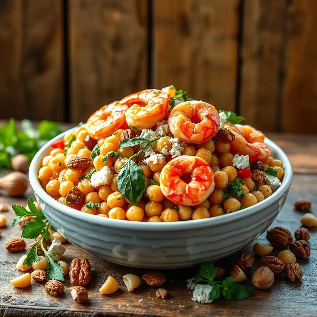 Customize Your Mediterranean Chickpea Salad with Shrimp