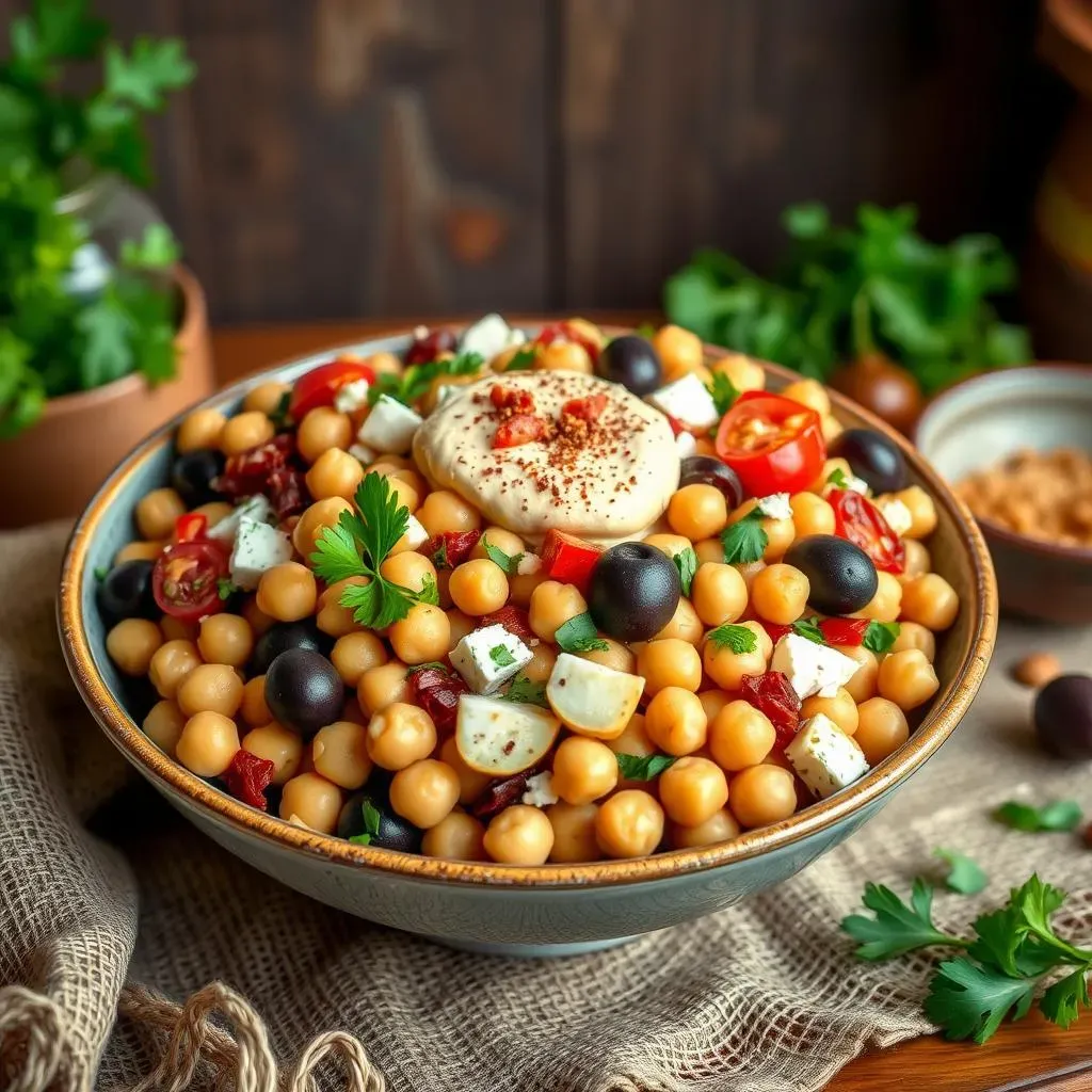 Delish Mediterranean Chickpea Salad: Variations and Serving