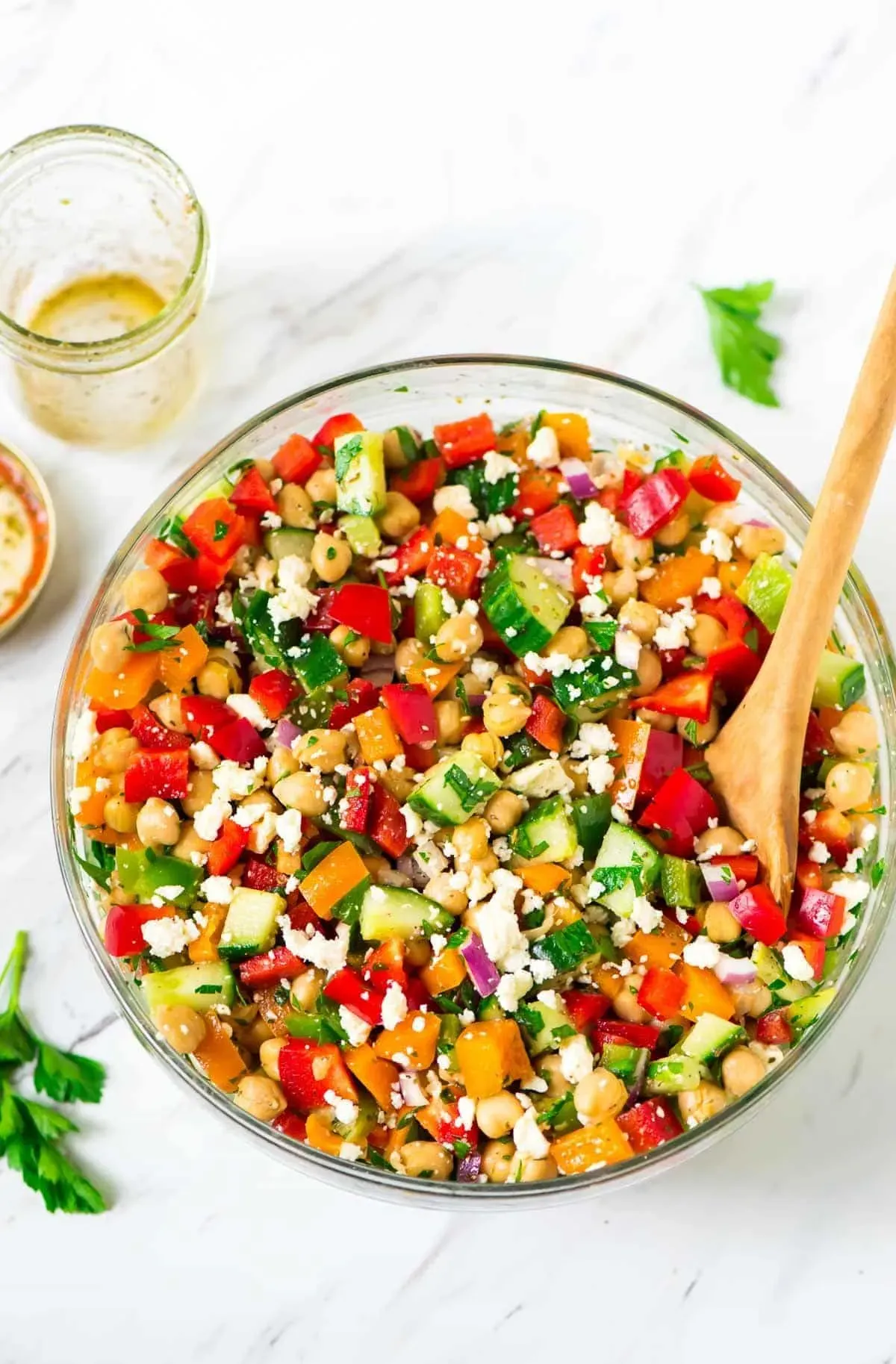 The Best Easy Mediterranean Chickpea Salad Ever