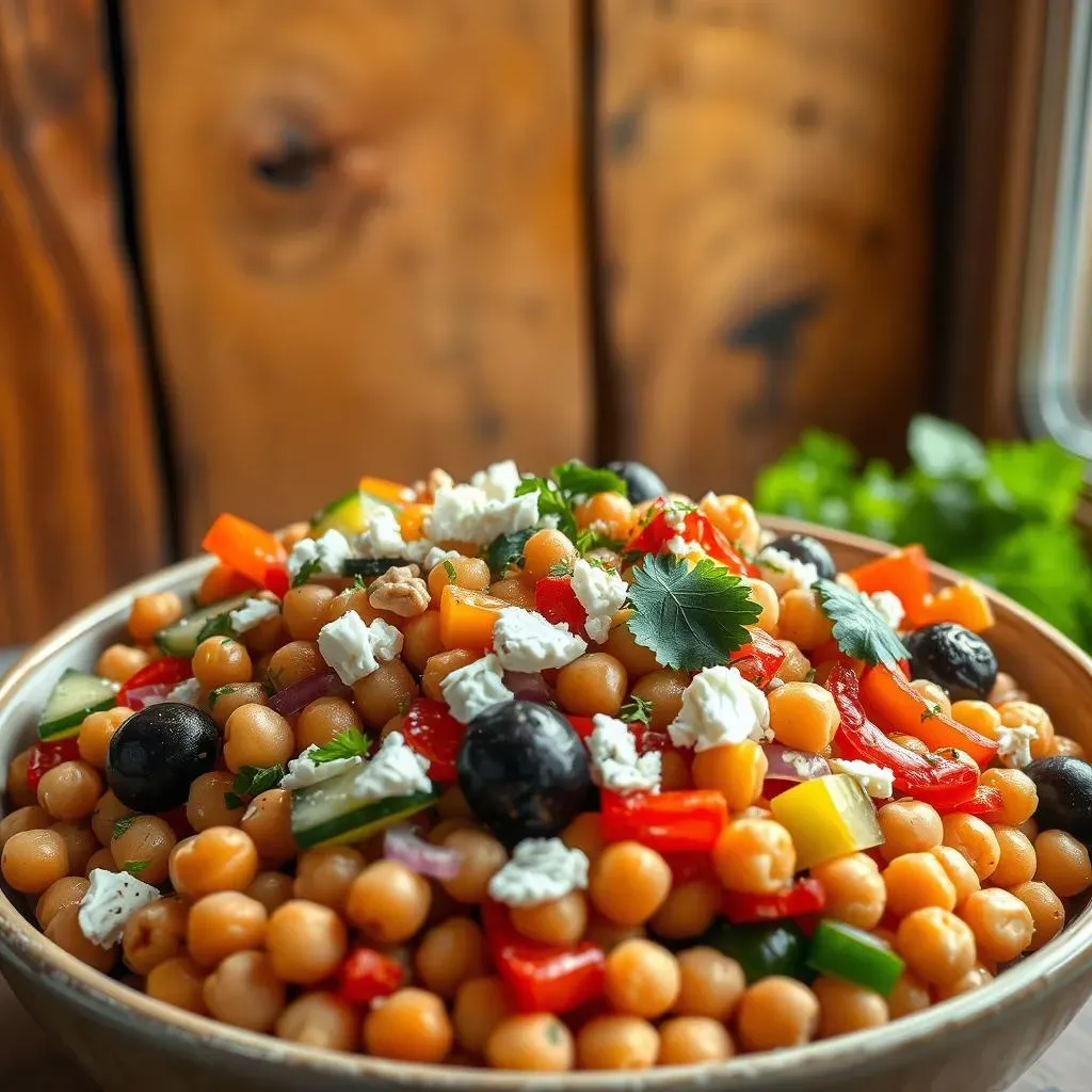 Easy Steps to Make a Delicious Mediterranean Chickpea Salad with Olives