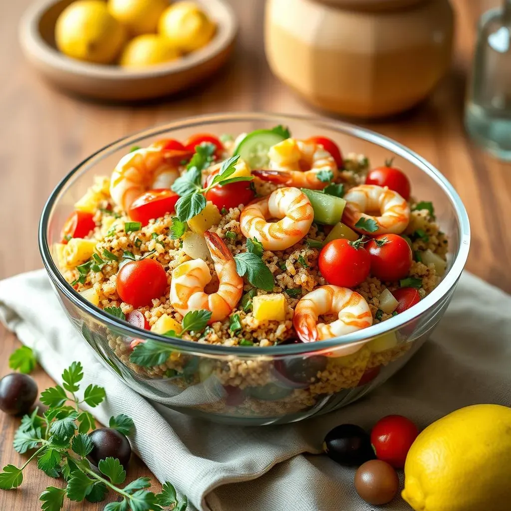 Easy Steps to Make a Delicious Mediterranean Quinoa Salad with Shrimp