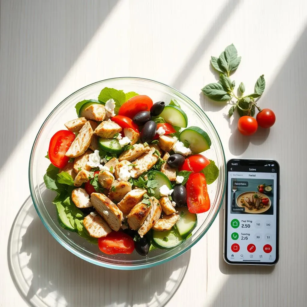 Enjoying Mediterranean Chicken Salad While Tracking Calories