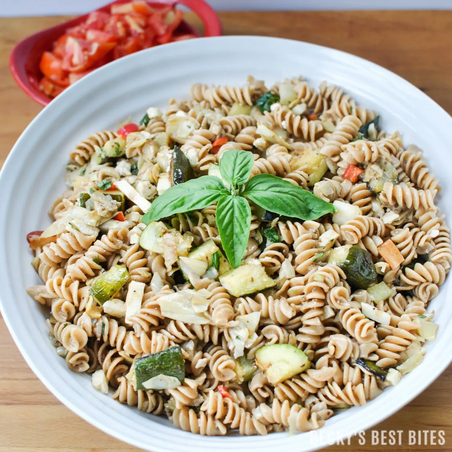 Perfect fresh market mediterranean pasta salad