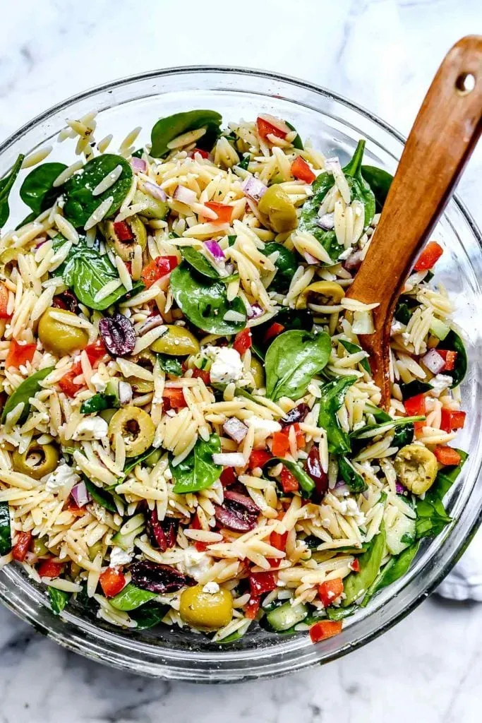 Gathering Your Fresh Ingredients for Orzo Salad
