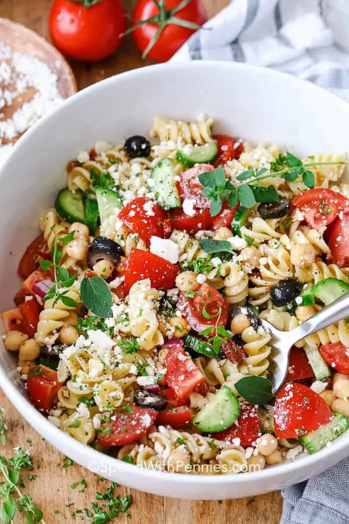Gathering Your Ingredients for the Fresh Market Mediterranean Pasta Salad