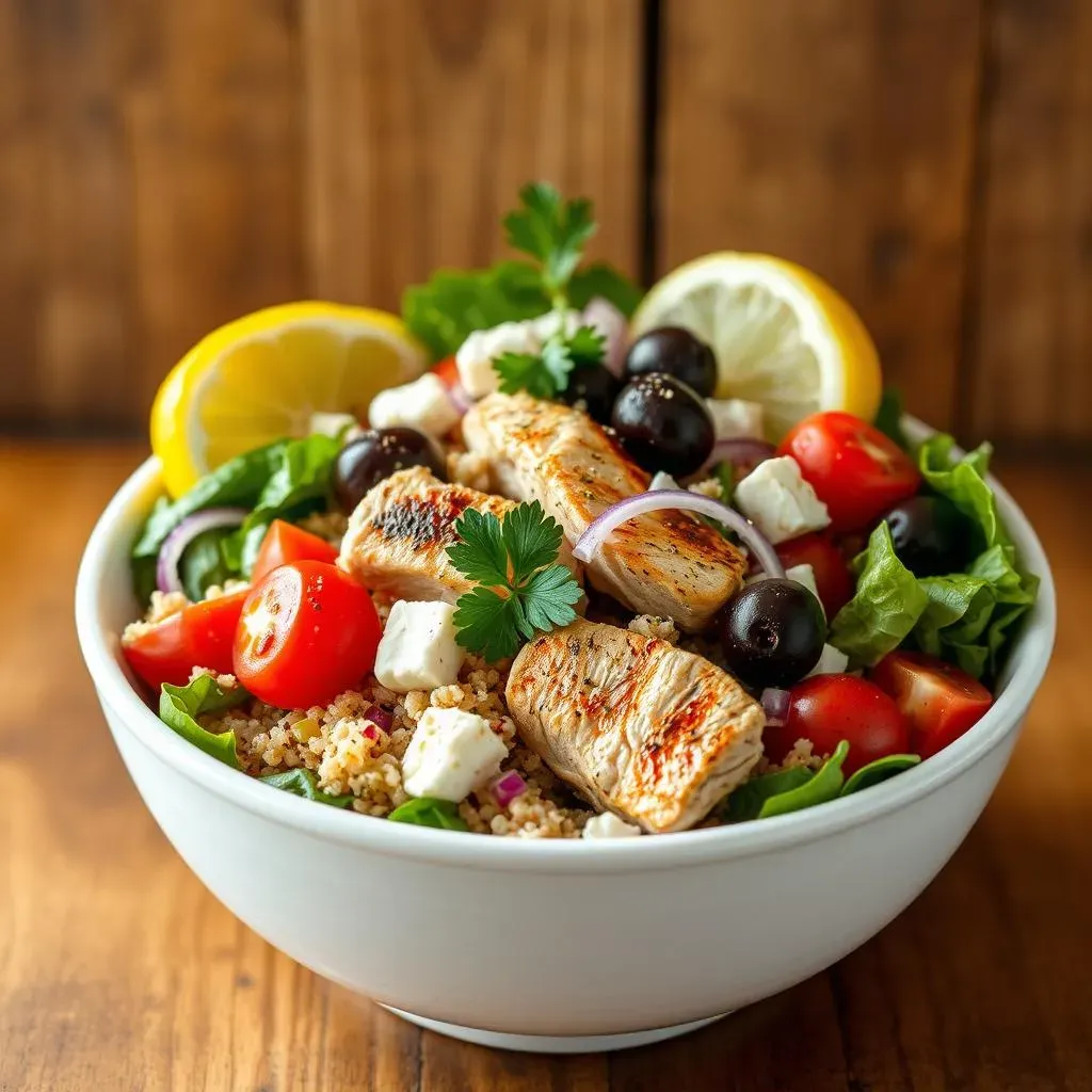 Ultimate Greek Chicken Quinoa Salad Recipe: Healthy &amp; Delicious