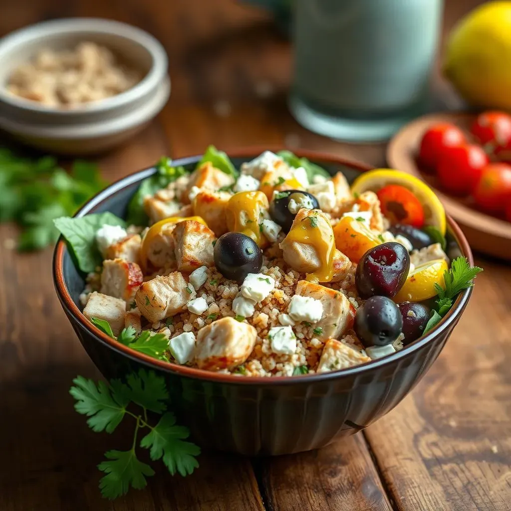 Ultimate Greek Chicken Salad Bowl Recipe: Simple &amp; Healthy