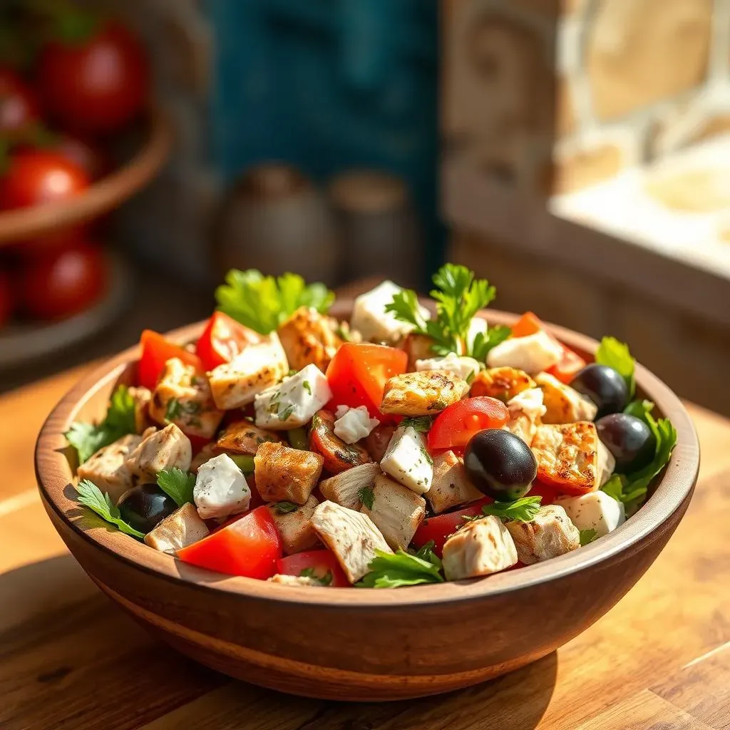 Ultimate Greek Chicken Salad Healthy Recipe for Lunch