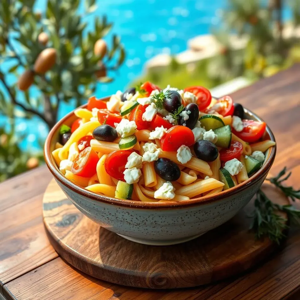 Ultimate Greek Mediterranean Pasta Salad Recipe