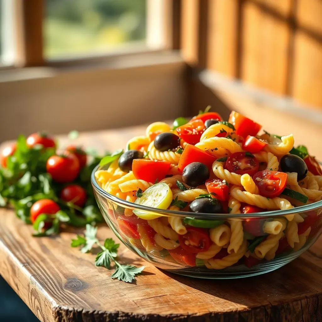 Amazing Greek Mediterranean Pasta Salad Recipe