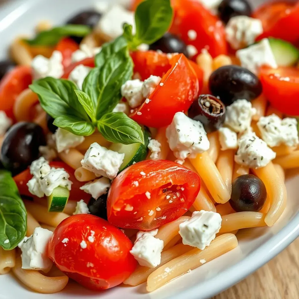 Absolute Easy Greek Pasta Salad Recipe for Summer