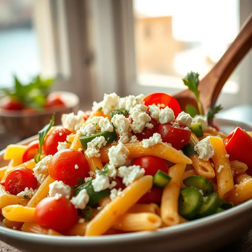 Amazing Greek Pasta Salad Penne Recipe: Easy &amp; Delicious