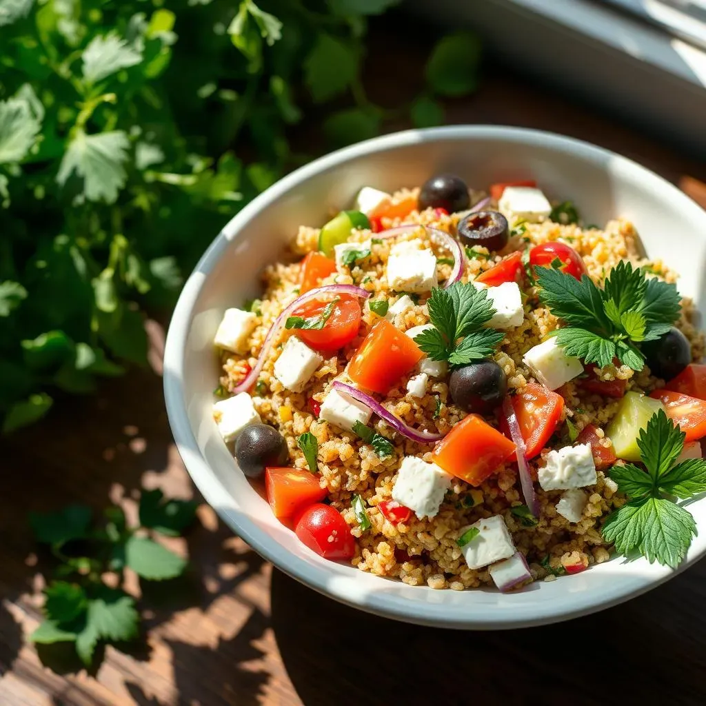 Delicious Greek Quinoa Salad Recipe: Easy & Healthy!