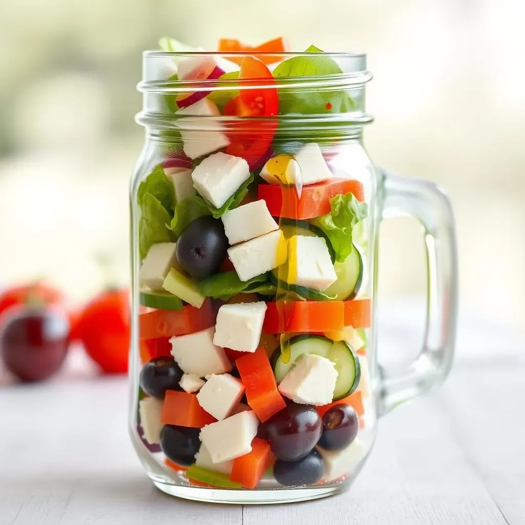 Ultimate Greek Salad in a Jar Recipe: Super Easy & Quick