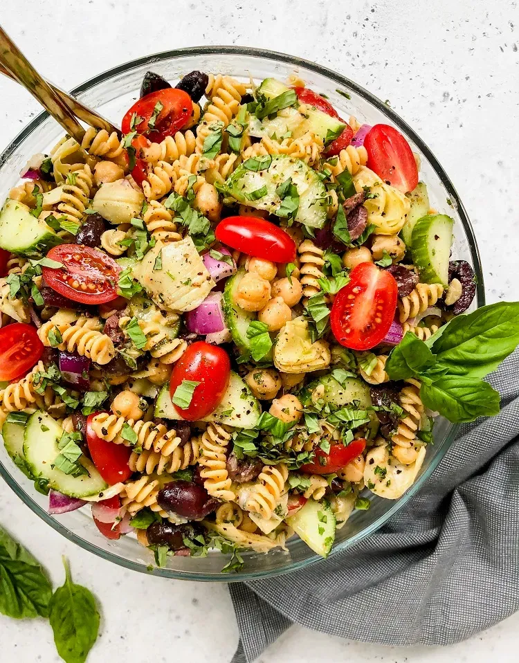 The Best Healthy Mediterranean Pasta Salad Recipe