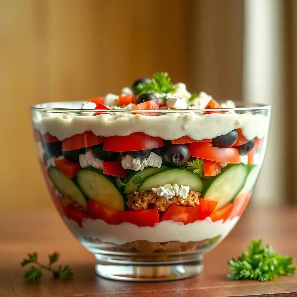 How to Layer Your 7 Layer Greek Salad Dip