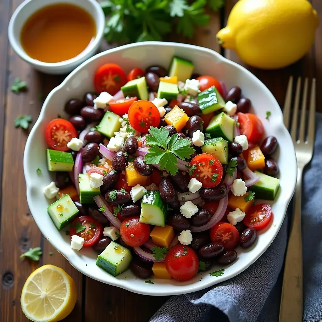 How to Make Black Bean Mediterranean Salad: StepbyStep