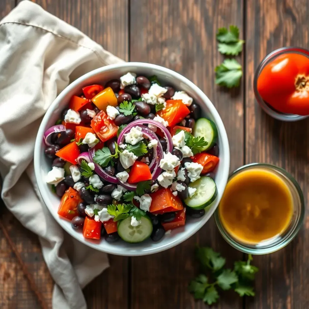 How to Make Mediterranean Black Bean Salad: StepbyStep
