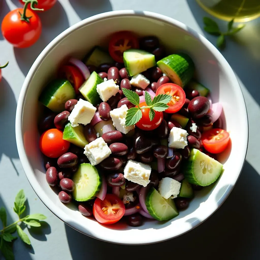 How to Make Simple Mediterranean Black Bean Salad: StepbyStep