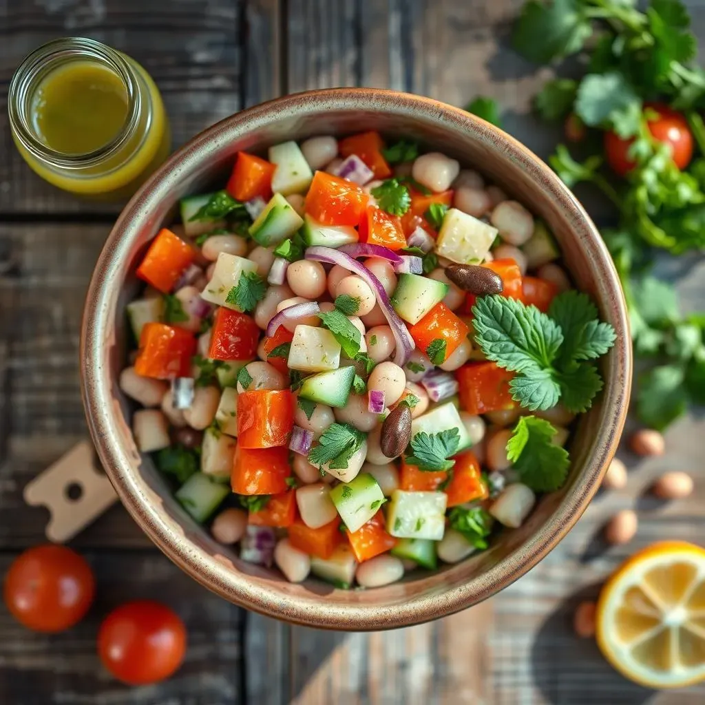 How to Make Summer Bean Salad Mediterranean: StepbyStep