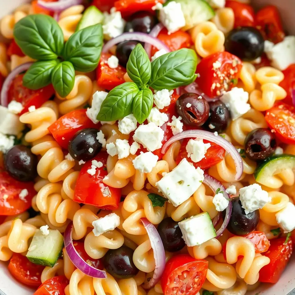 Ingredients and Preparation for a Delicious Mediterranean Pasta Salad