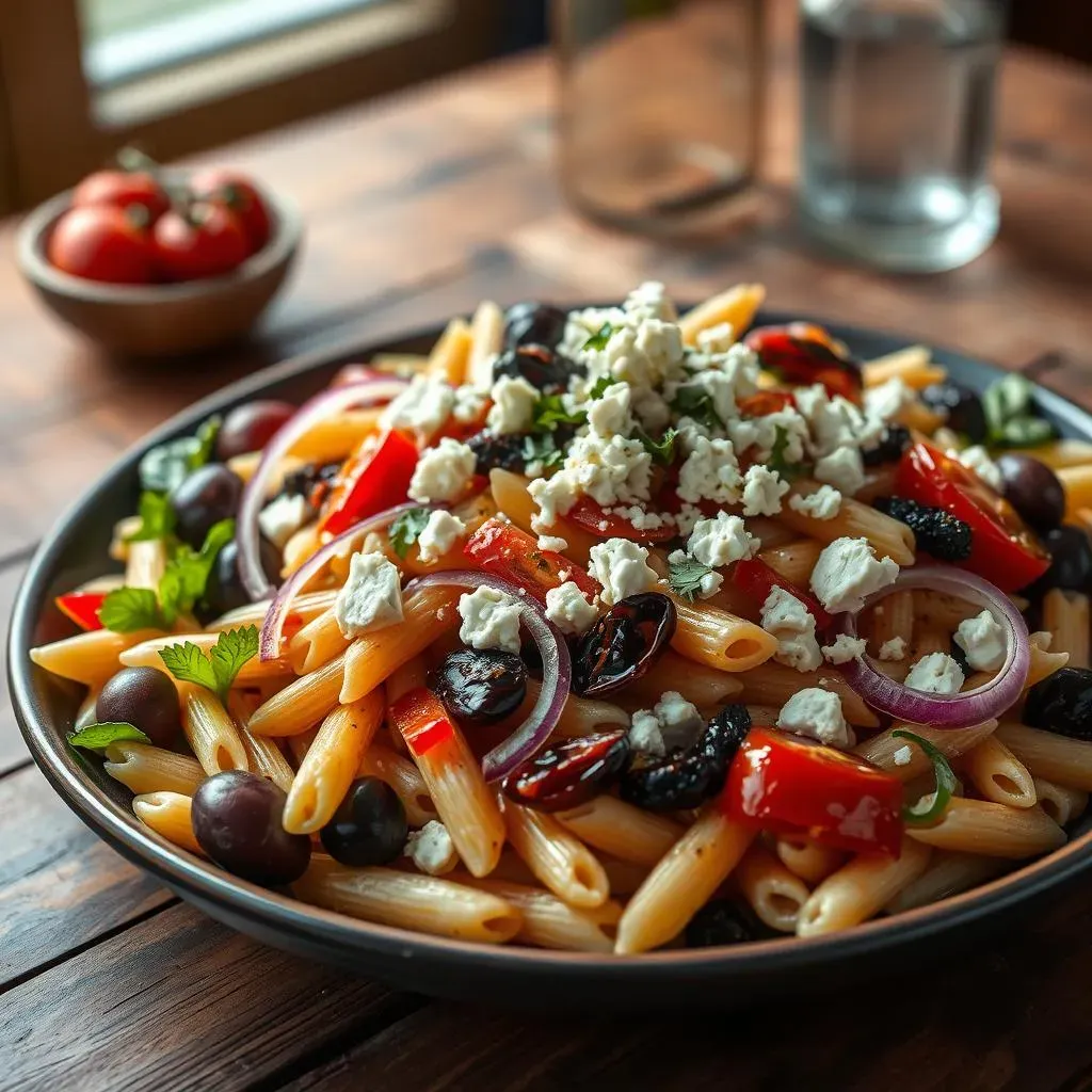 Ingredients for a Delicious Balsamic Mediterranean Pasta Salad