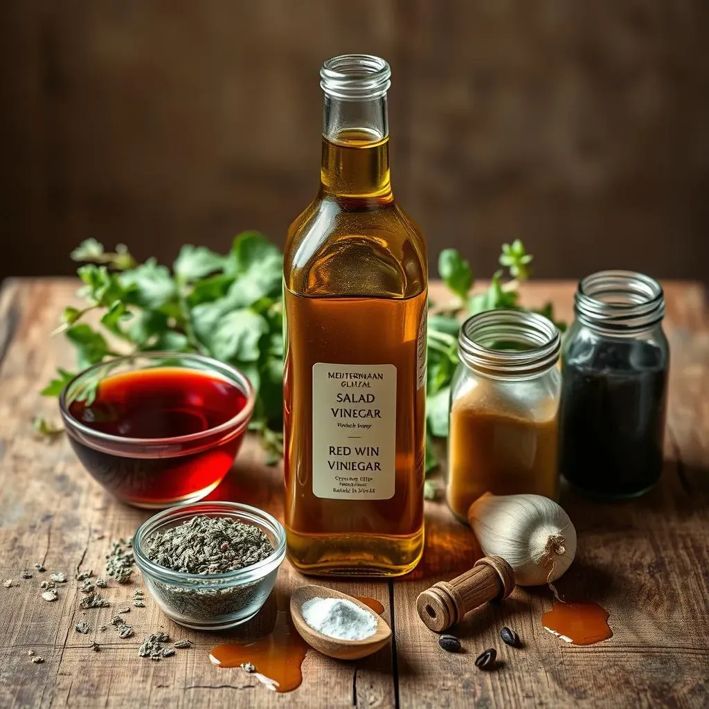 Ingredients for a Flavorful Mediterranean Salad Vinaigrette