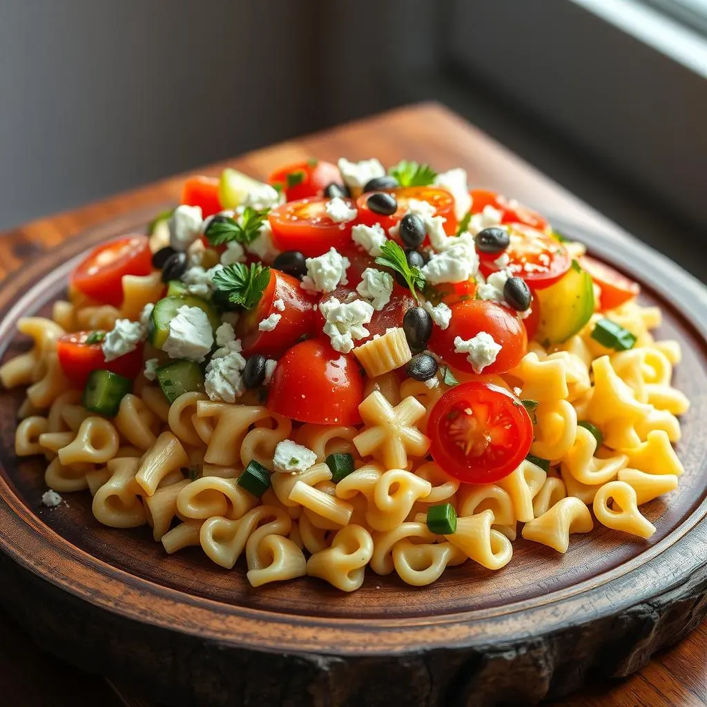 Ingredients for a Perfect Greek Mediterranean Pasta Salad