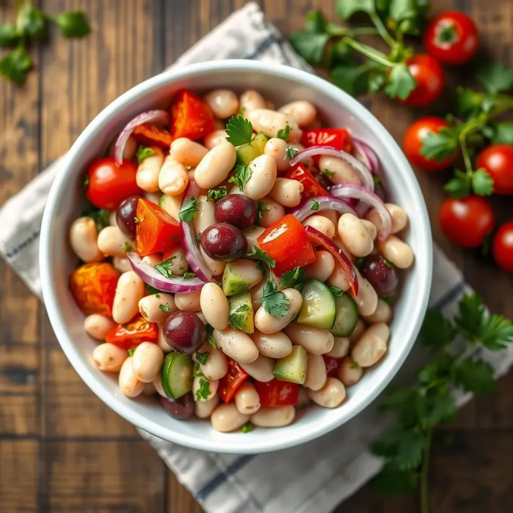Ingredients for a Perfect Mediterranean White Bean Salad