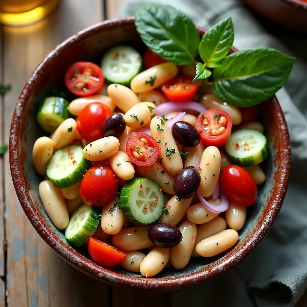 Ingredients for a Vibrant Mediterranean Butter Bean Salad