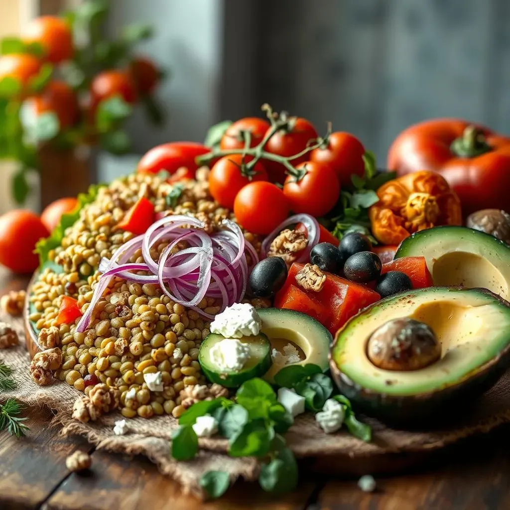 Ingredients for a Vibrant Mediterranean Lentil Salad