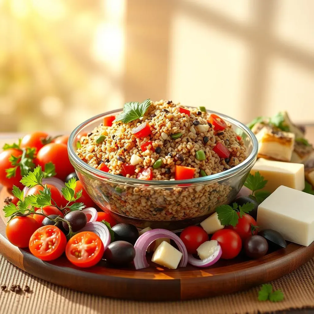 Ingredients for a Vibrant Mediterranean Quinoa Salad Recipe
