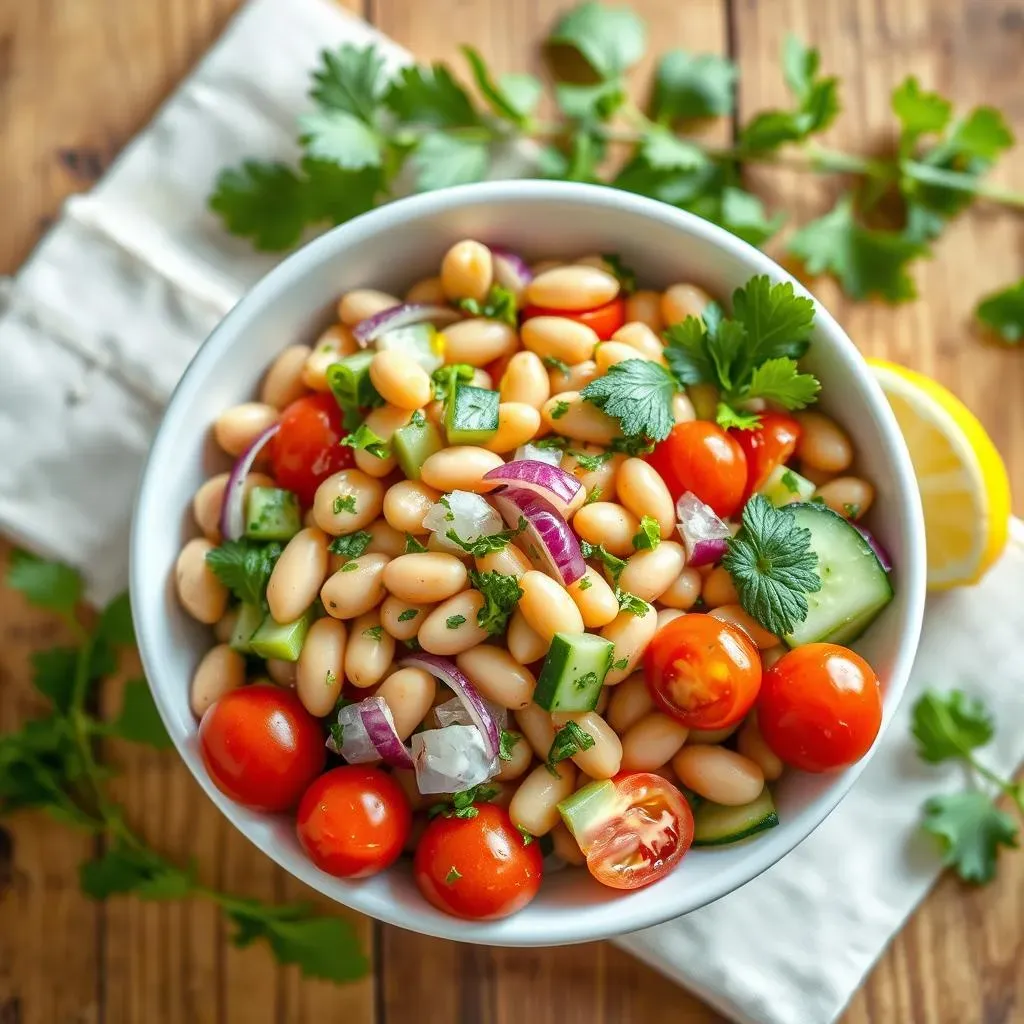 Ingredients for an Authentic Mediterranean White Bean Salad